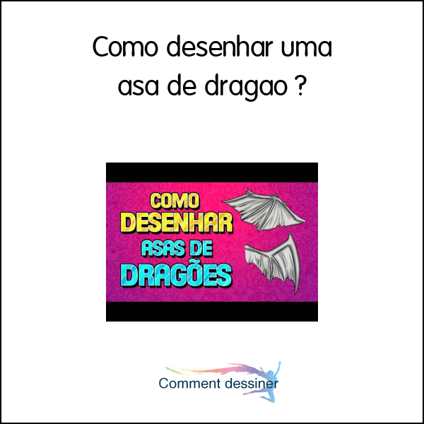 Como desenhar uma asa de dragão